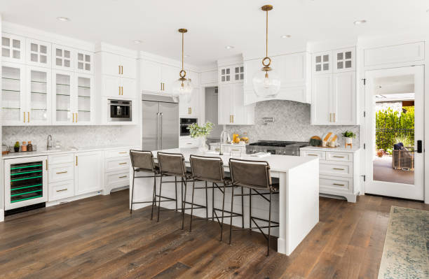 Tile pattern layout planning for backsplash in Washington Grove